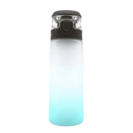 1 x 700ml Water Bottle with Coloured Flip Straw Lid - Tritan BPA